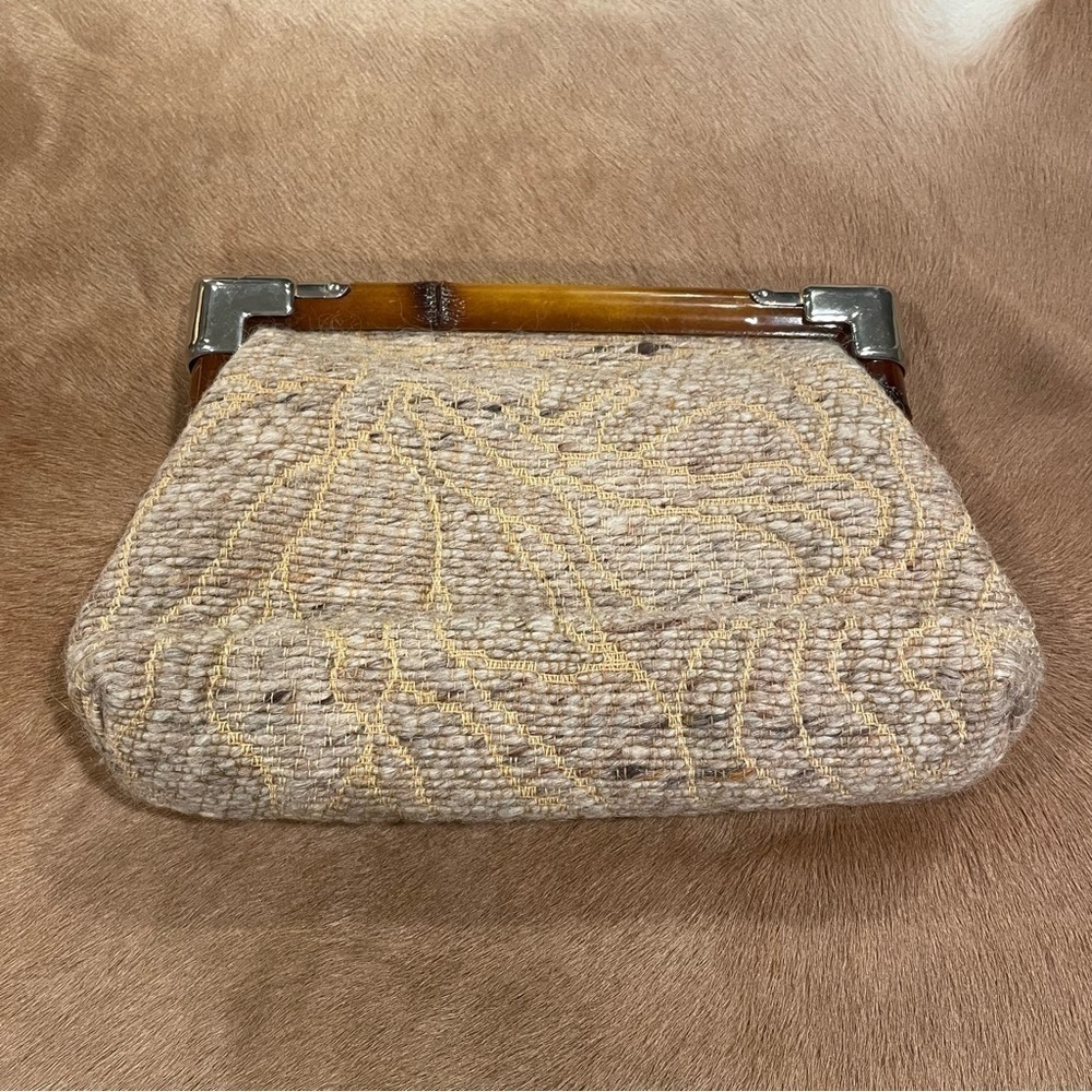 SM Co Vintage Tan Beige Purse Handbag